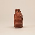 Hippopotamus amulet, Limestone (pink)