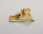 Fragment from a tomb door, Wood, paint