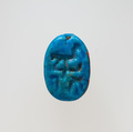 Scarab, Blue faience