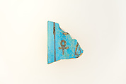 Menat fragment, Faience