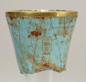 Lotiform chalice, Glass, gold