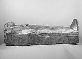 Anthropoid "Stola" Coffin, Wood, gesso, paint, varnish