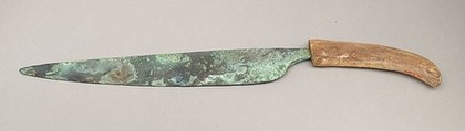 Saw From a Foundation Deposit, Hatshepsut's Temple, Wood, bronze or copper alloy