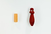 Cylinder bead, Pale carnelian