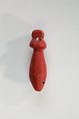 Papyrus scepter (wadj) amulet, Red glass