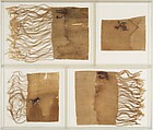 Mummy bandage inscribed with a falcon, Linen