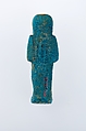 Worker Shabti of Henettawy (C), Daughter of Isetemkheb, Faience