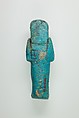 Worker Shabti of Henettawy (C), Daughter of Isetemkheb, Faience