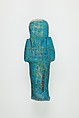 Worker Shabti of Henettawy (C), Daughter of Isetemkheb, Faience