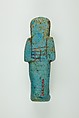 Worker Shabti of Henettawy (C), Daughter of Isetemkheb, Faience