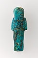 Worker Shabti of Henettawy (C), Daughter of Isetemkheb, Faience