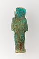 Worker Shabti of Henettawy (C), Daughter of Isetemkheb, Faience