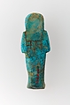 Worker Shabti of Henettawy (C), Daughter of Isetemkheb, Faience