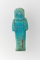 Worker Shabti of Henettawy (C), Daughter of Isetemkheb, Faience