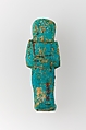 Worker Shabti of Henettawy (C), Daughter of Isetemkheb, Faience