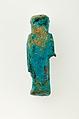 Overseer Shabti of Henettawy (C), Daughter of Isetemkheb, Faience