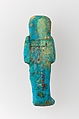 Worker Shabti of Henettawy (C), Daughter of Isetemkheb, Faience