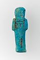 Worker Shabti of Henettawy (C), Daughter of Isetemkheb, Faience