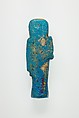 Overseer Shabti of Henettawy (C), Daughter of Isetemkheb, Faience