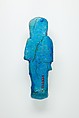 Overseer Shabti of Henettawy (C), Daughter of Isetemkheb, Faience