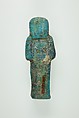 Worker Shabti of Henettawy (C), Daughter of Isetemkheb, Faience