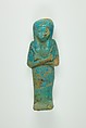 Worker Shabti of Henettawy (C), Daughter of Isetemkheb
, Faience