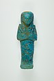 Worker Shabti of Henettawy (C), Daughter of Isetemkheb, Faience