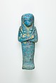 Worker Shabti of Henettawy (C), Daughter of Isetemkheb, Faience