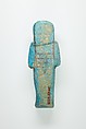 Worker Shabti of Henettawy (C), Daughter of Isetemkheb, Faience