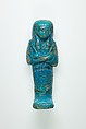 Worker Shabti of Henettawy (C), Daughter of Isetemkheb, Faience