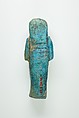 Worker Shabti of Henettawy (C), Daughter of Isetemkheb, Faience