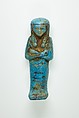 Worker Shabti of Henettawy (C), Daughter of Isetemkheb, Faience