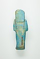 Worker Shabti of Henettawy (C), Daughter of Isetemkheb, Faience