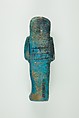 Worker Shabti of Henettawy (C), Daughter of Isetemkheb, Faience