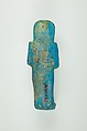 Worker Shabti of Henettawy (C), Daughter of Isetemkheb, Faience