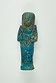 Worker Shabti of Henettawy (C), Daughter of Isetemkheb, Faience