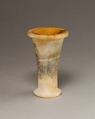 Ointment Jar with Lid, Travertine (Egyptian alabaster), paint