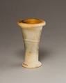Ointment Jar with Lid, Travertine (Egyptian alabaster), paint