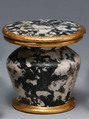Kohl Jar, Diorite, gold leaf