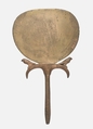 Mirror with Two Falcons on the Handle, Bronze or copper alloy