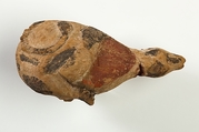 Model of a trussed ox, Wood, paint