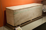 Outer coffin of the Child Myt, Wood (ficus sycomorus), paint