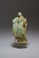 Fragment of a Vase Depicting Berenike II, Faience