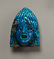 Theatrical Masks and Ram Vessel for Offering, faience