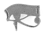 <em>Wedjat</em> eye amulet from a bracelet, Faience
