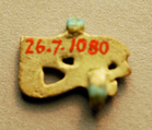 Wedjat-eye amulet, Faience