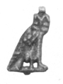 Owl Amulet, Faience