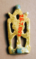 Amulet with an Ankh and Two Was Scepters, Faience