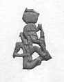 Fragmentary Amulet of Horus the Child, Faience