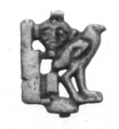 Hieroglyphic Amulet, Faience